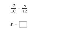 Solve for s in the proportion.-example-1