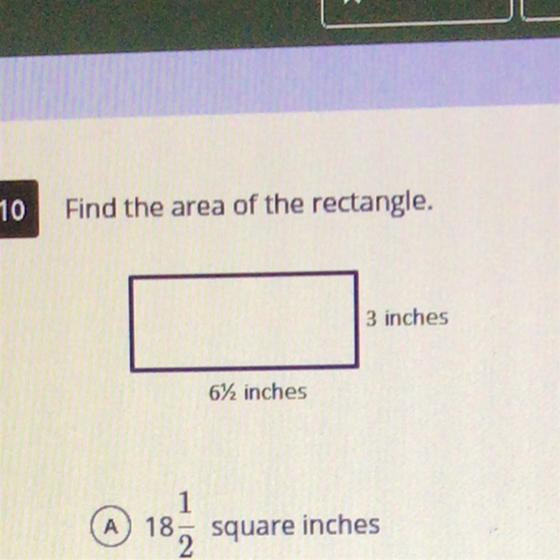 Find the area of the rectangle-example-1