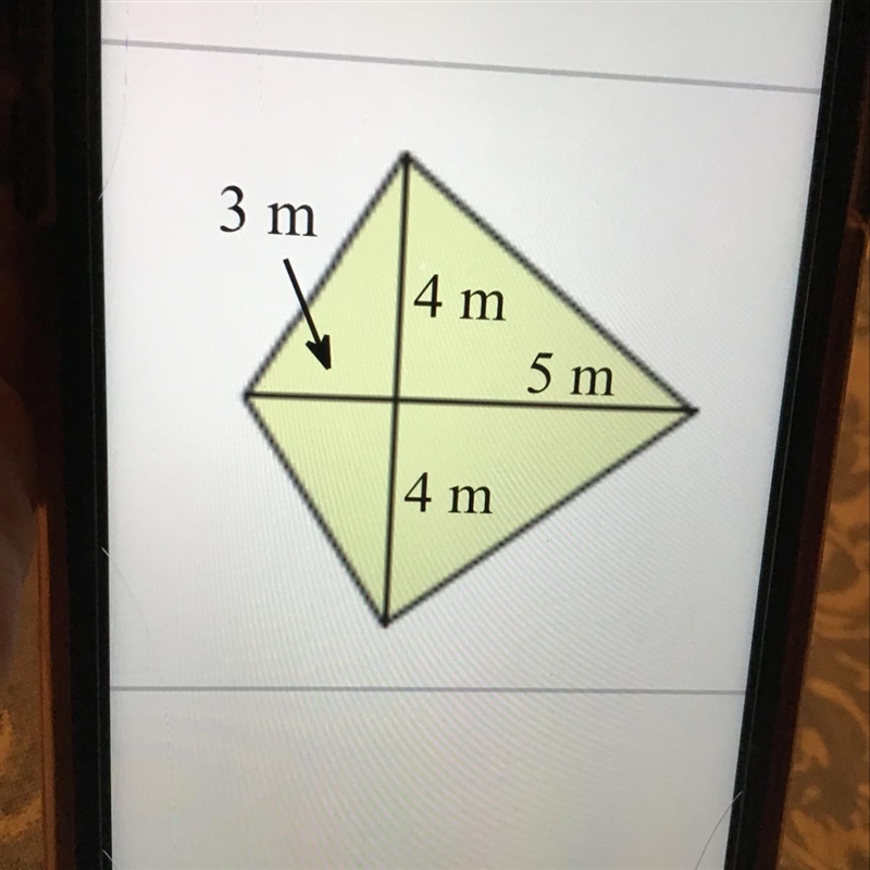 Find the area of the kite-example-1