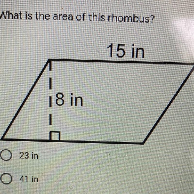 What is the area of this rhombus? Pls answer fast-example-1