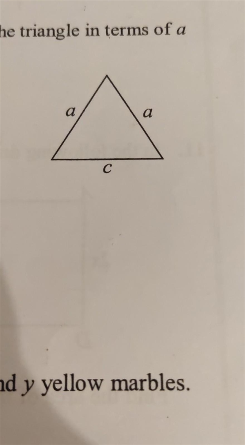 The figure below is an isosceles triangle. What is the perimeter of the triangle in-example-1