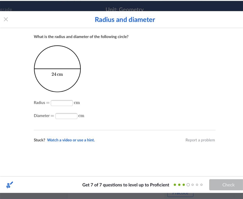 What’s the diameter and the radius-example-1