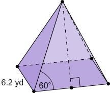 What is the surface area of this square pyramid? Round your answer to the nearest-example-1