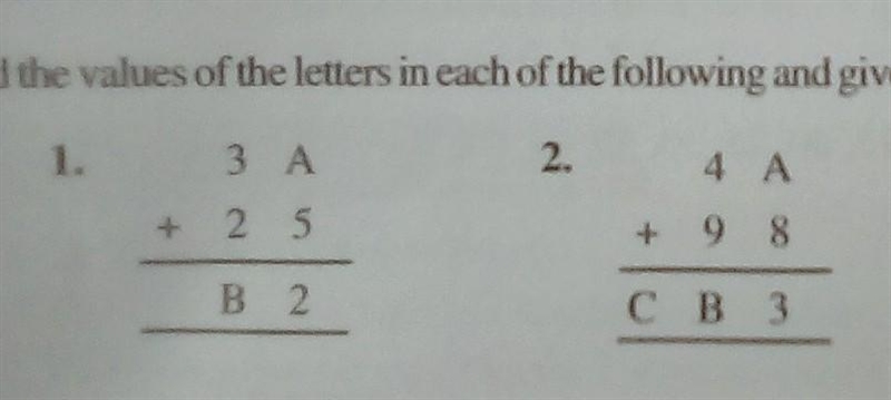 Can anyone help me? Find the value of each letter and Give reasons for the steps involved-example-1