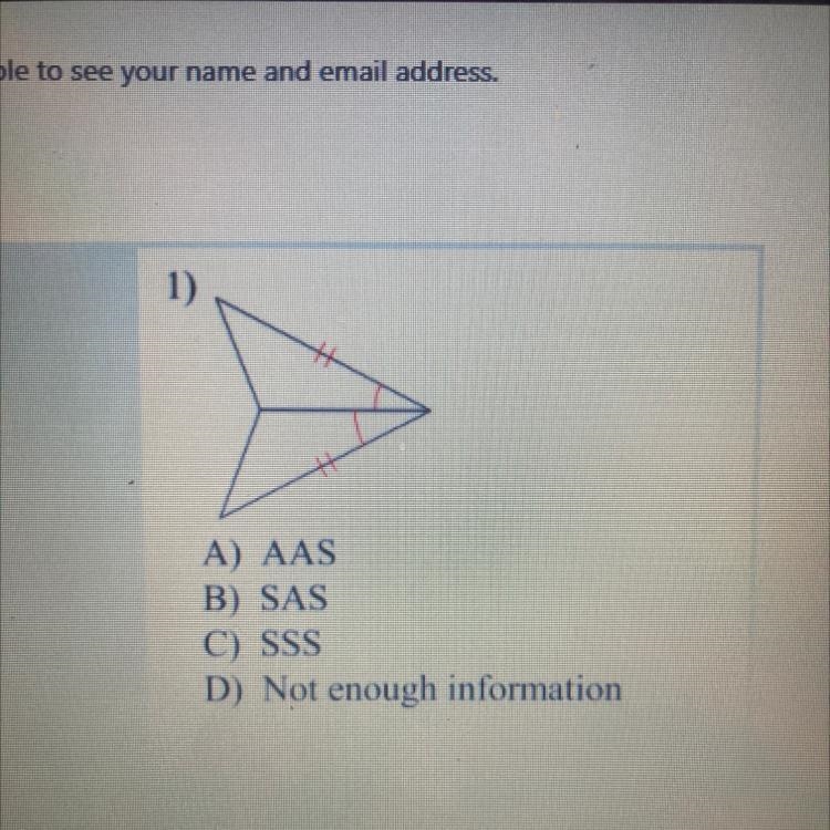 How are these triangles congruent-example-1