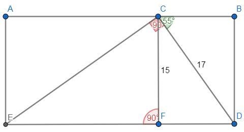 Find the length of segments FD & FE? Show the work.-example-1