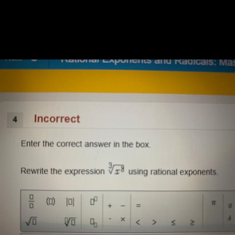 Rewrite the expression using rational exponents-example-1