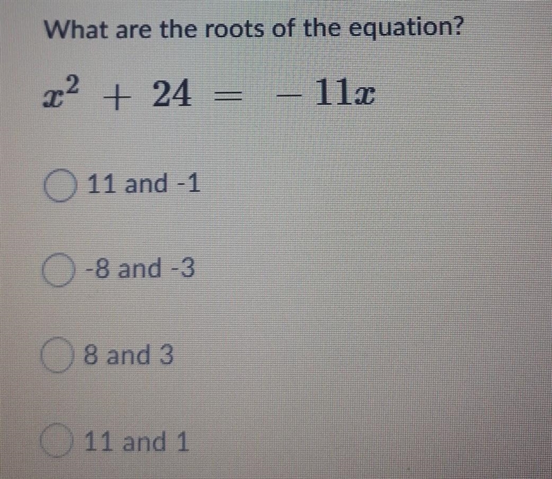 What are the roots of the equation? ​-example-1