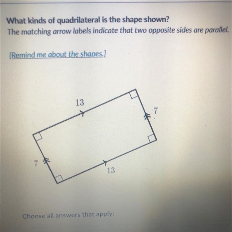 A. parallelogram B. Rhombus C. Rectangle D.square-example-1