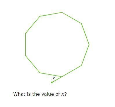 What is the value of the letter x in this math problem? A. 1620 B. 40 C.360 D.51.4-example-1