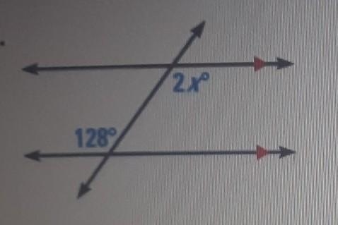 Geometry Help, you have to know what the angle is to solve the x​-example-1