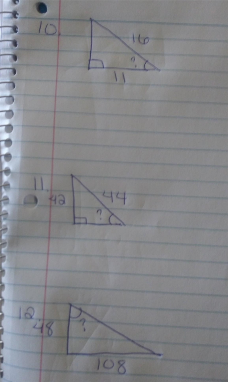 Part 4. Find the measure of the indicated angle to the nearest degree​-example-1