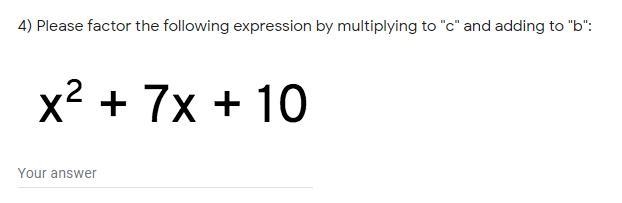 I have the following question on an assignment. I have no idea how to factor to variables-example-1