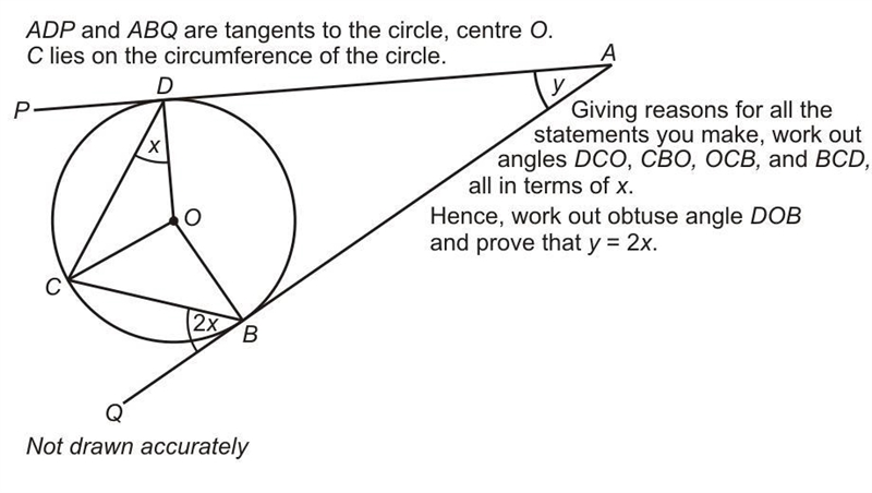 That means that DCO and CBO are isosceles triangles. the base angles of isosceles-example-1