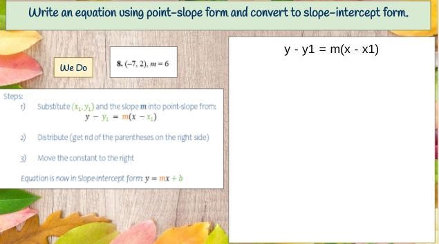 Please look at the slope and write the equation for each problem... Answer this correctly-example-2