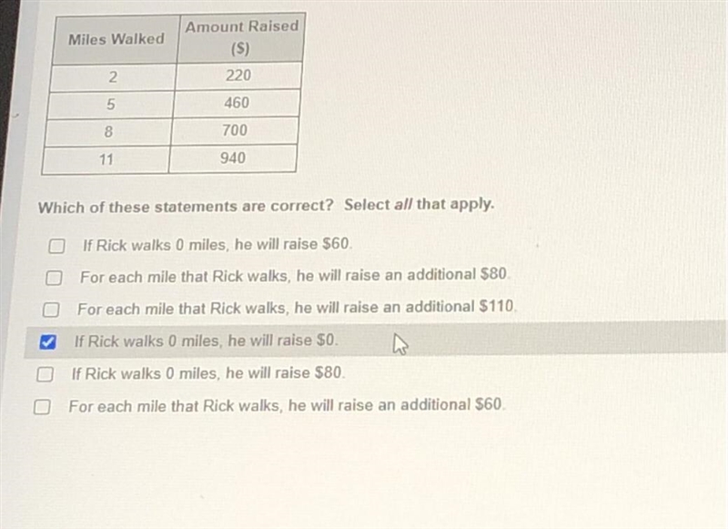 Rick will participate in a walk-thon to raise money for charity. The amount he will-example-1