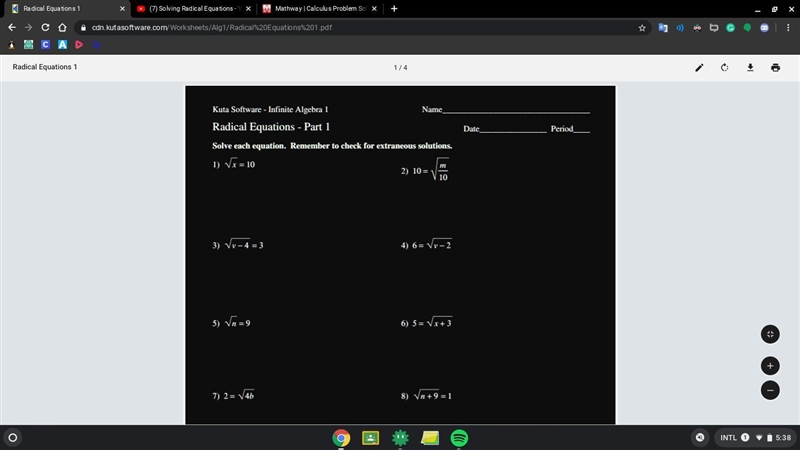 Solve all please! step by step too!-example-1