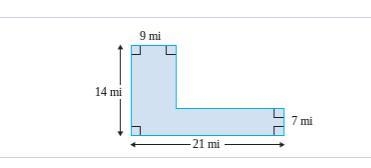 Find the area of the geometric figure.-example-1