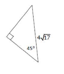 How do I find the missing sides for this special right triangle?-example-1