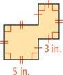 Find the perimeter and area of the figure-example-1