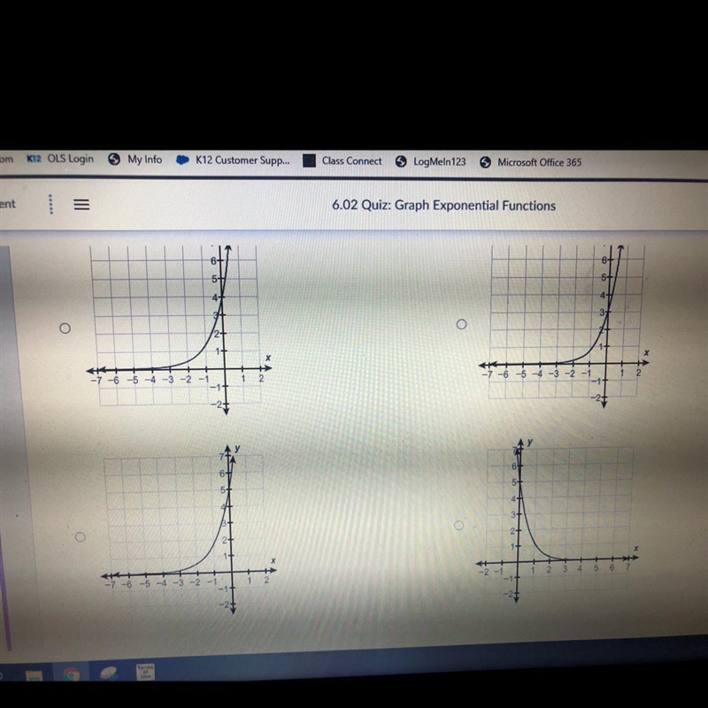 Which graph represents the function f(x) = 4.3^x?-example-1