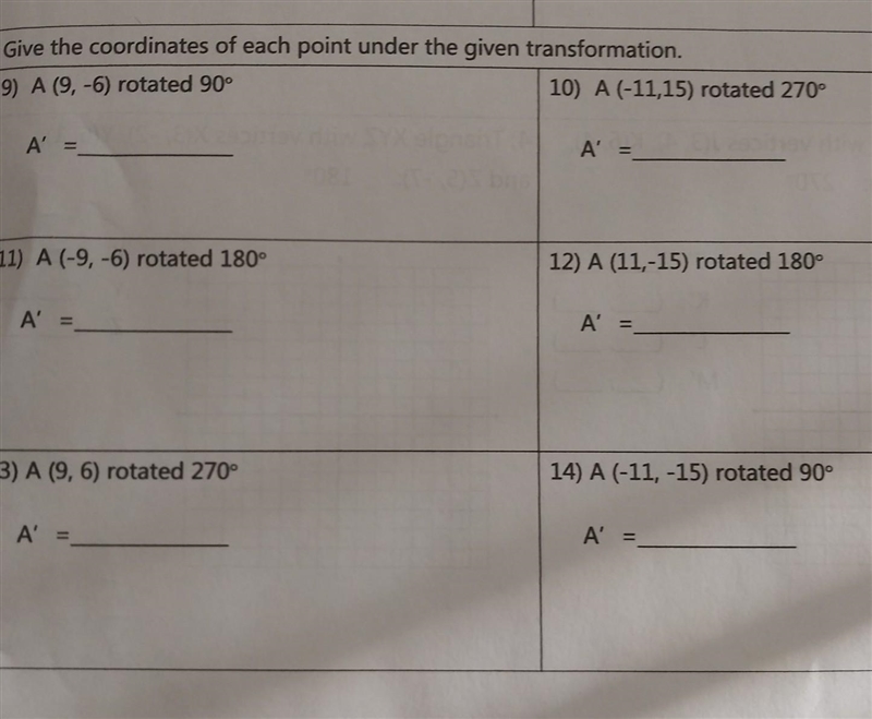 Give the coordinates of each point under the given transformation.​-example-1