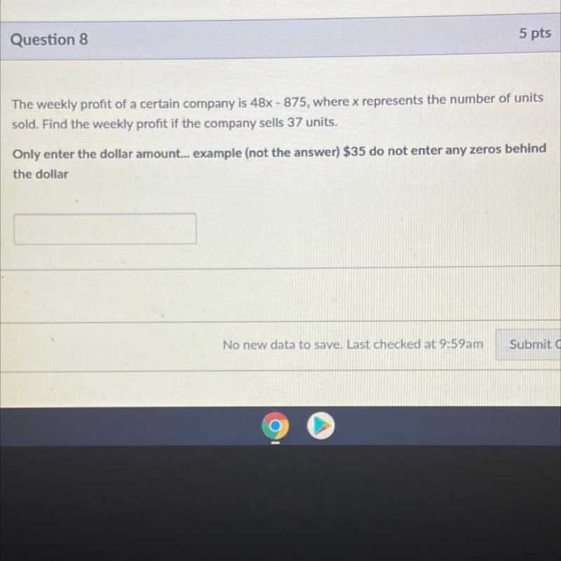 Helppp! I’m stuck on this . What is the weekly profit ?-example-1