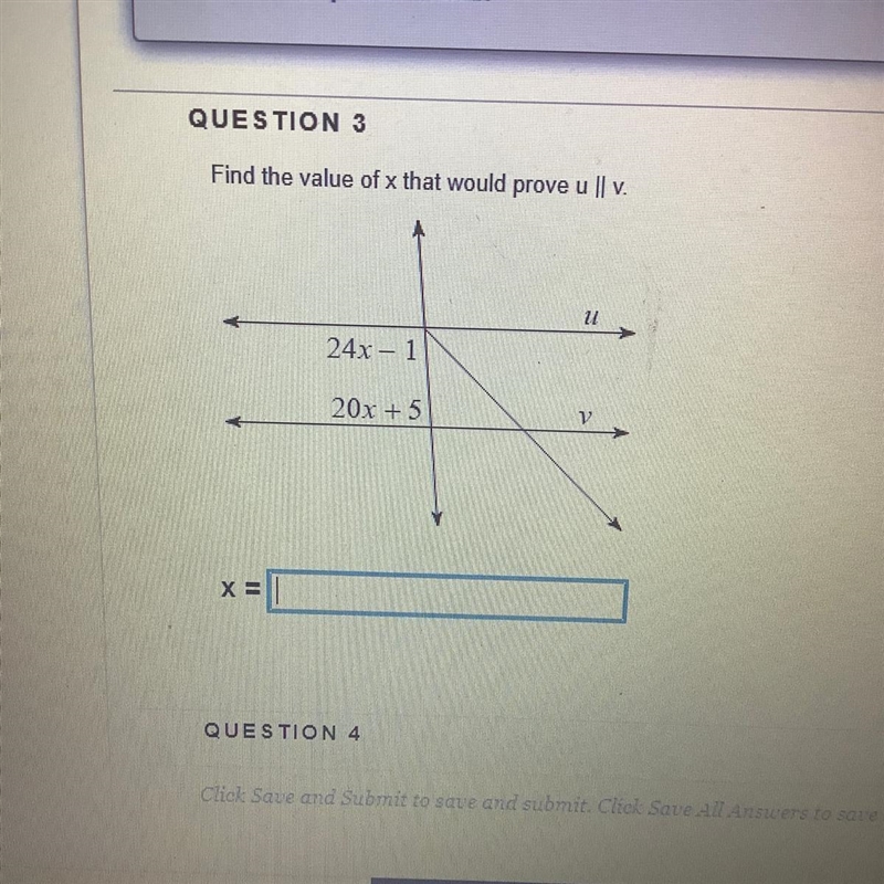 Find the value of x that would prove u is parallel to v-example-1