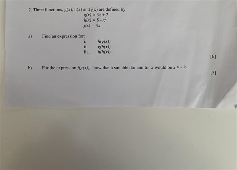 Only need help with part b!! S5 higher maths(year 12/11th grade)-example-1