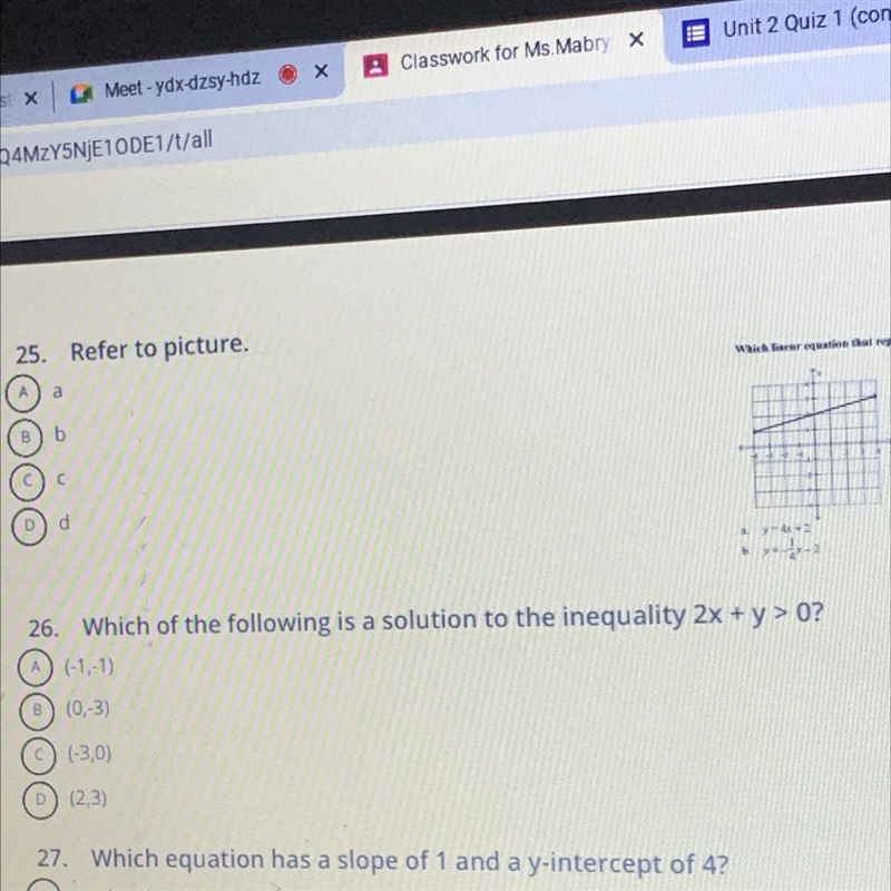 Which is the following is a solution to the solution to the inequality 2x+y > 0-example-1