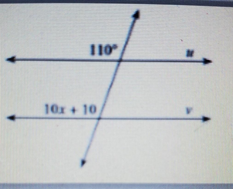 Solve for x in the following angle relationship. Please also identify the type of-example-1