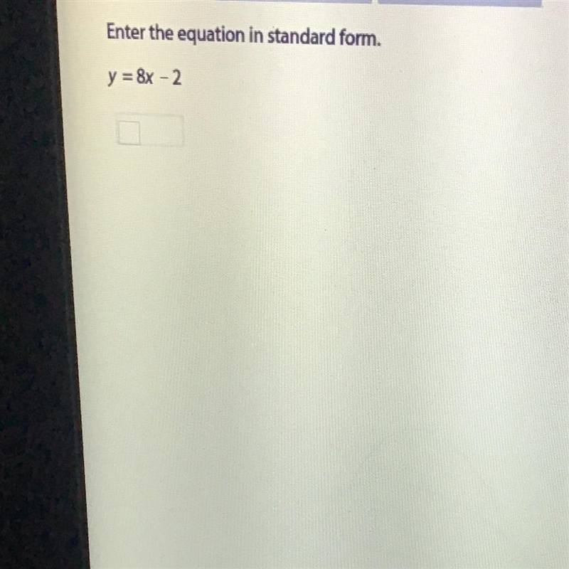 What is the equation in standard form?-example-1