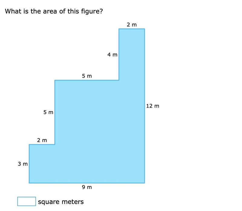 Area of compound figures. IXL Geometry help pls !-example-1