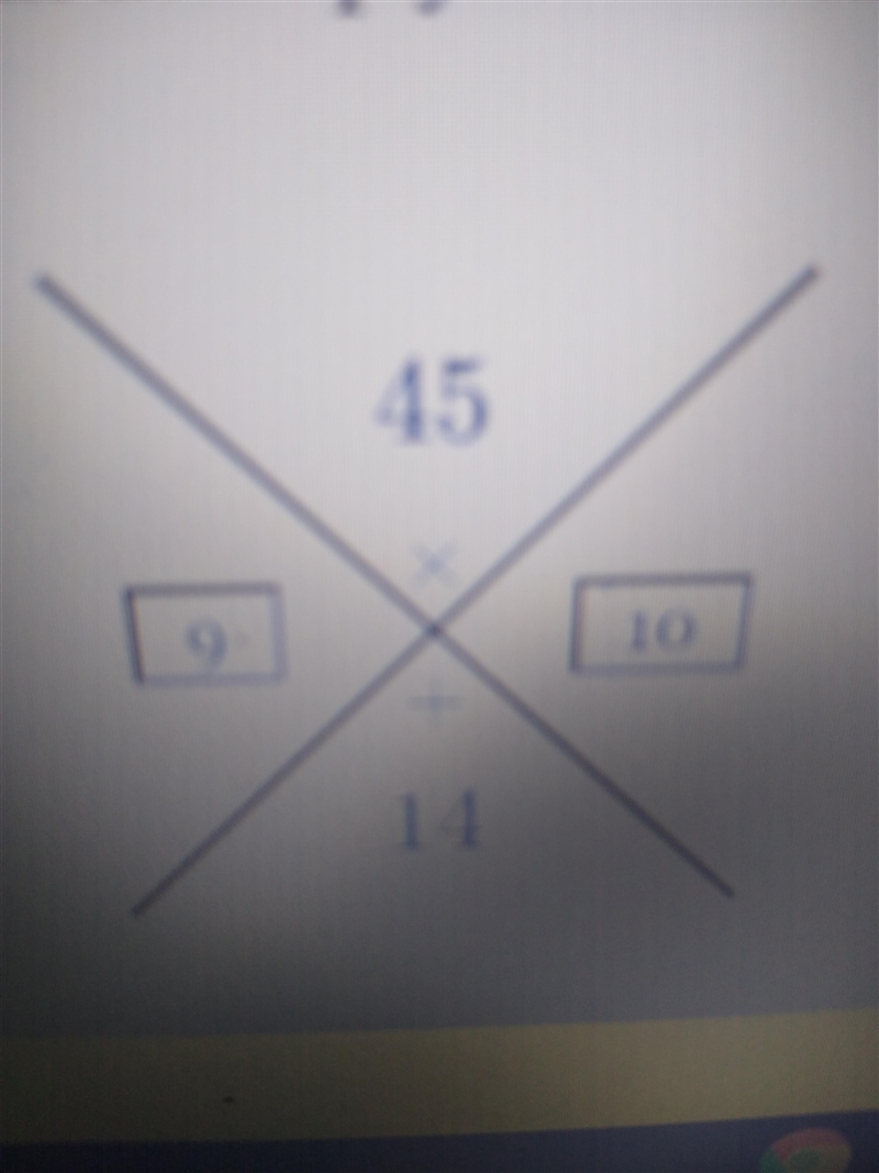 Write two numbers that multiply to the value on top and add to value on bottom.-example-1