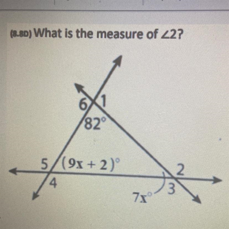 ( the question is in the picture) Here are the answers choices: A. 138 B. 98 C. 7 D-example-1