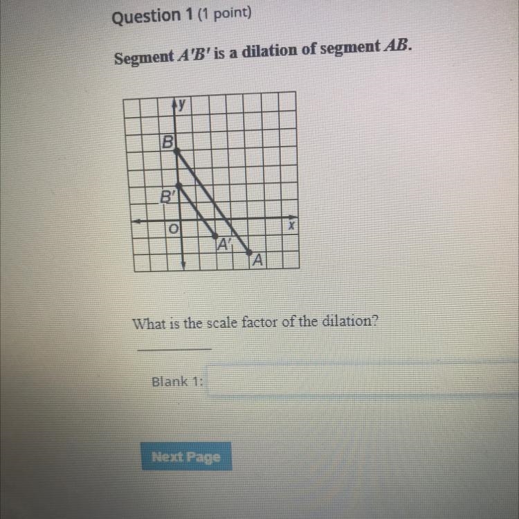 What is the scale factor of the dilation?-example-1