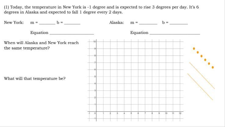 (1) Today, the temperature in New York is -1 degree and is expected to rise 3 degrees-example-1