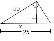 Find the length of the altitude, not x.-example-1