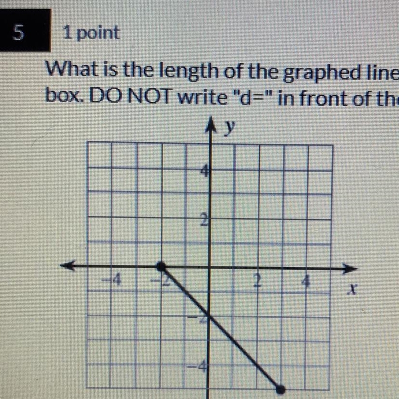 What is the length of the graphed line segment-example-1