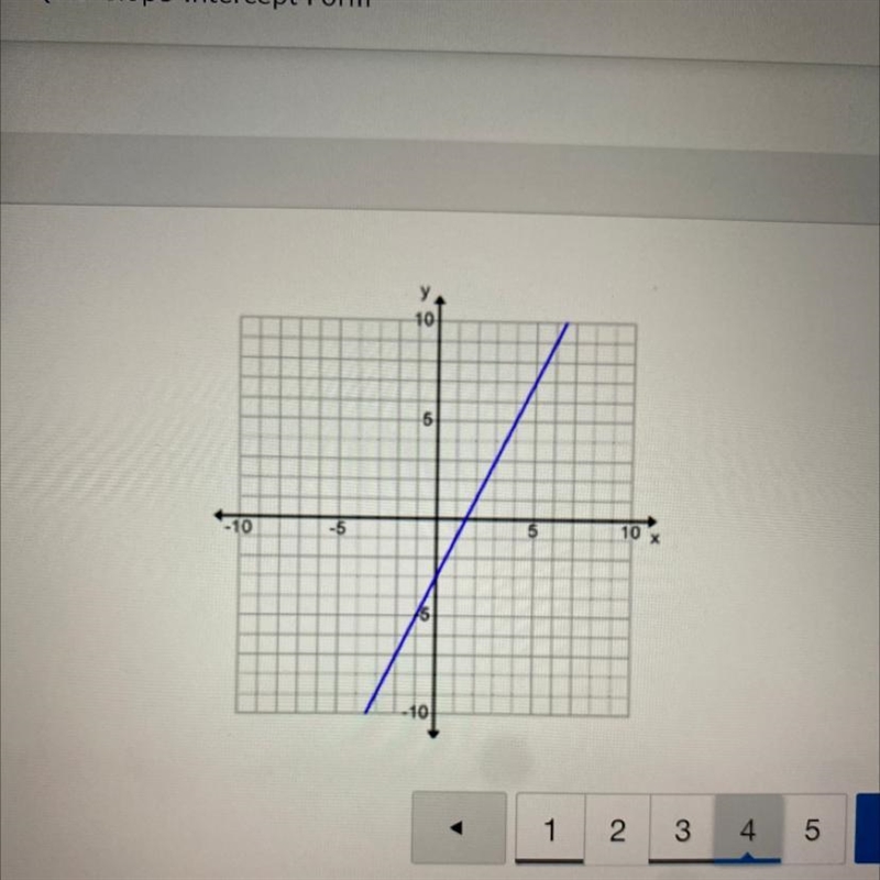 What is the equation of this line? A. y = 2x - 3 B. y = -1/2x - 3 C. y = -2x - 3 D-example-1