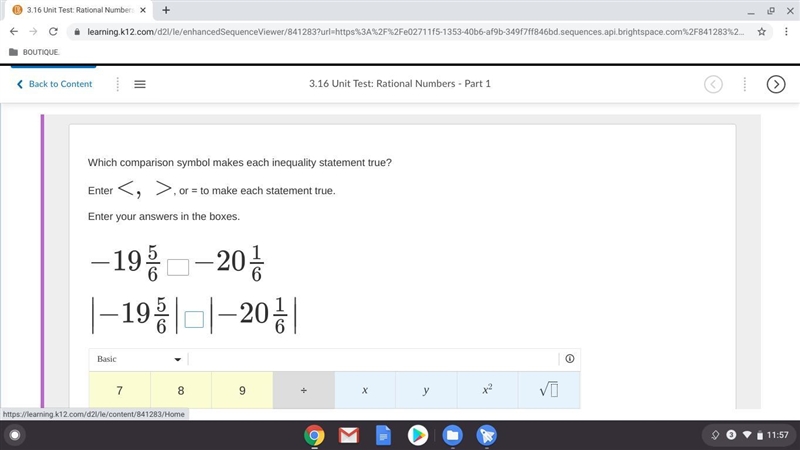 Which comparison symbol makes each inequality statement true?-example-1