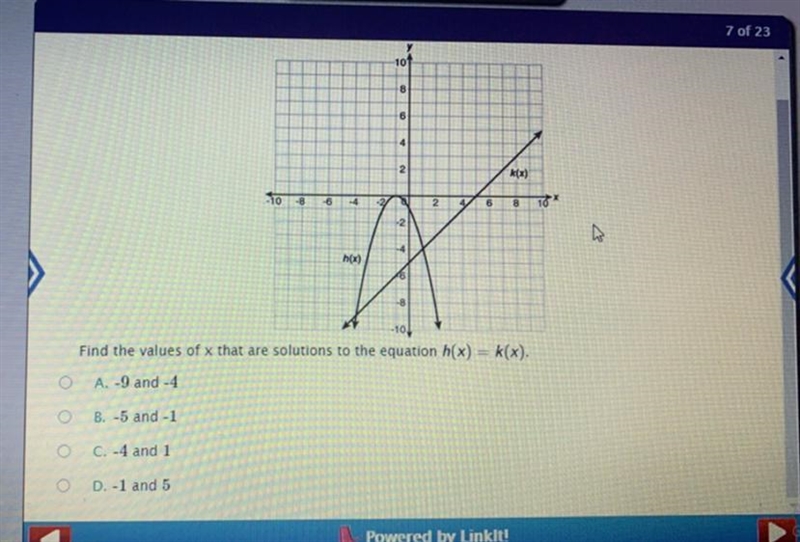 What are the values of x?-example-1