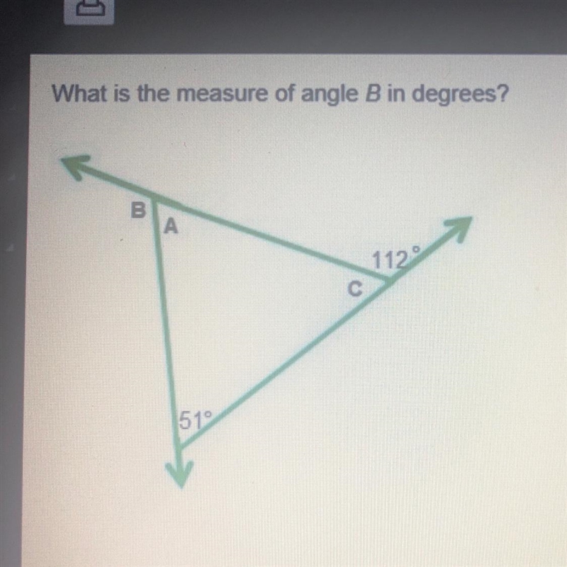 What is the Measure of angle B in degrees?-example-1