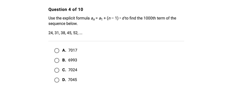 Find the 1000th term of the sequence below-example-1