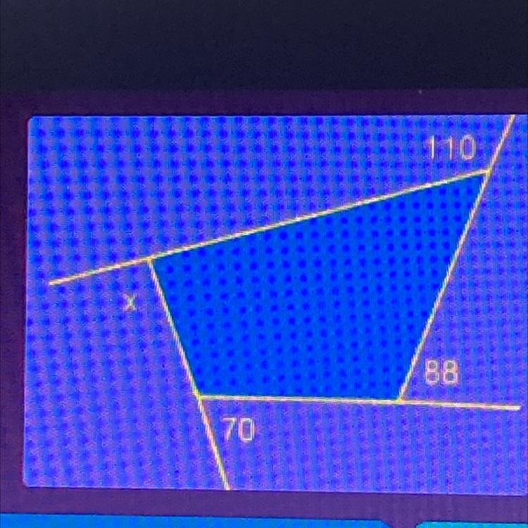 Find the value of X 101 92 54 87-example-1