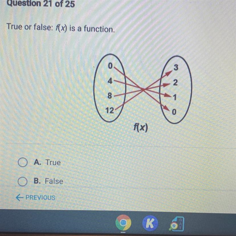 True or false: f(x) is a function A. True B. False-example-1