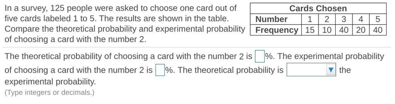 In a​ survey, 125 people were asked to choose one card out of five cards labeled 1 to-example-1