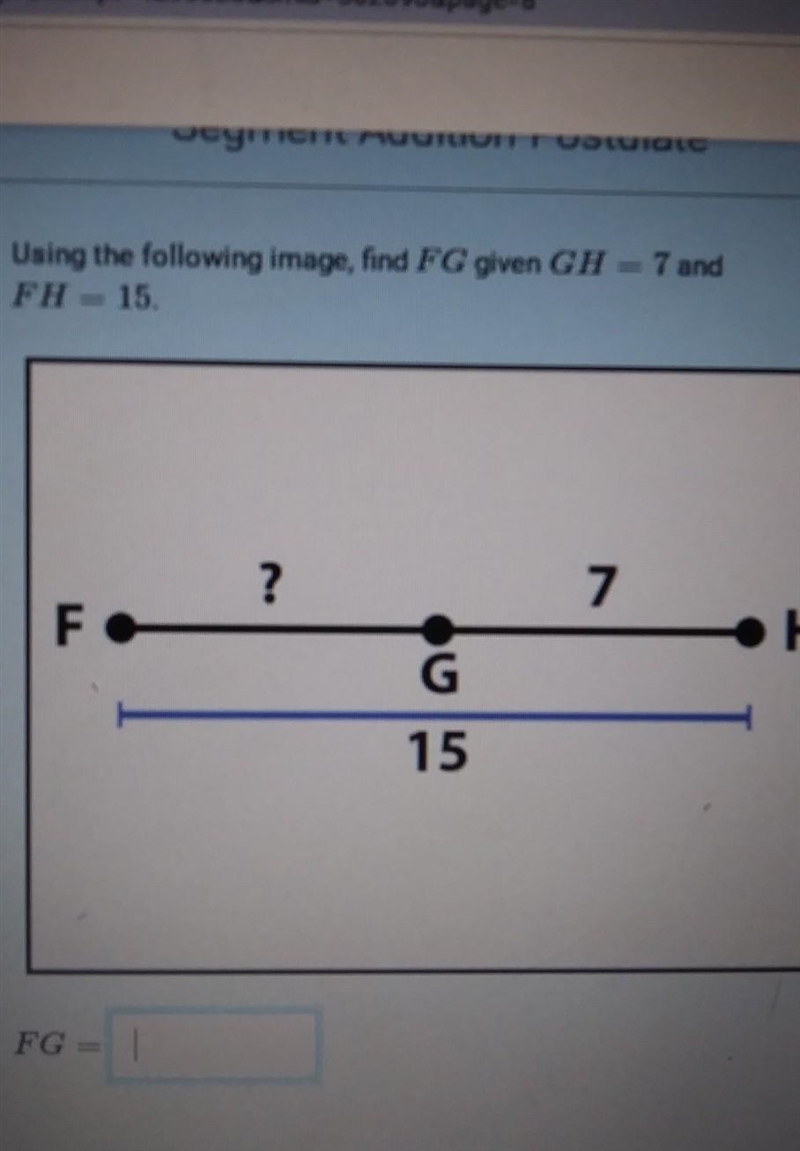 Using the following image, find FG given GH = 7 and FH = 15.​-example-1