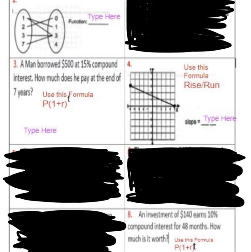 Help questions 1, 3, 4 and 8 please? It’s due In 30 mins-example-1