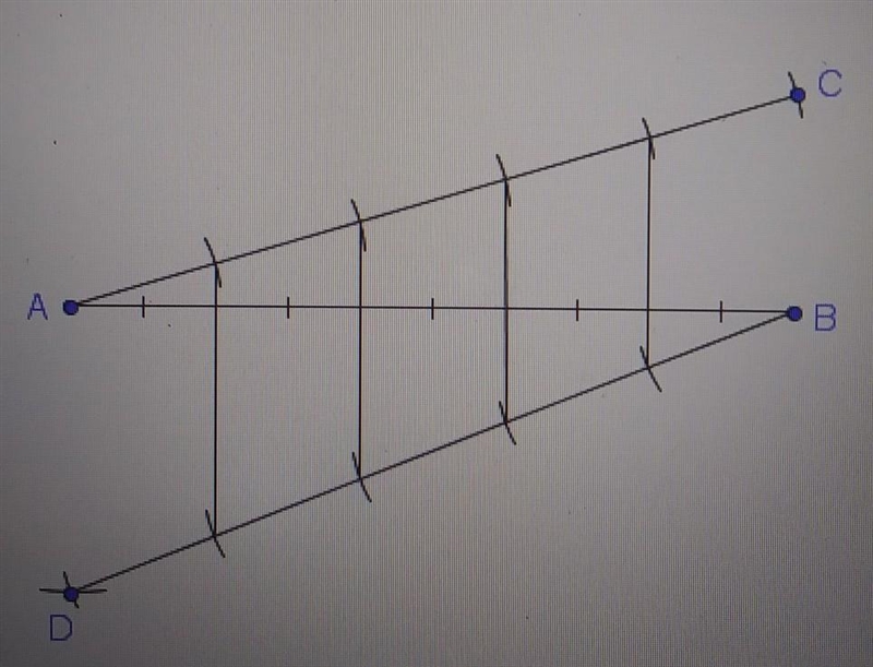 Use your knowledge of similar triangles to explain why the construction in the image-example-1